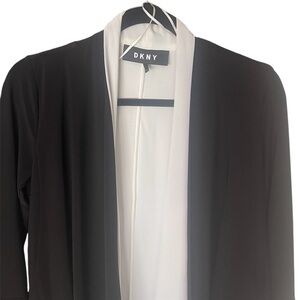 DKNY Monochrome Open Front Cardigan